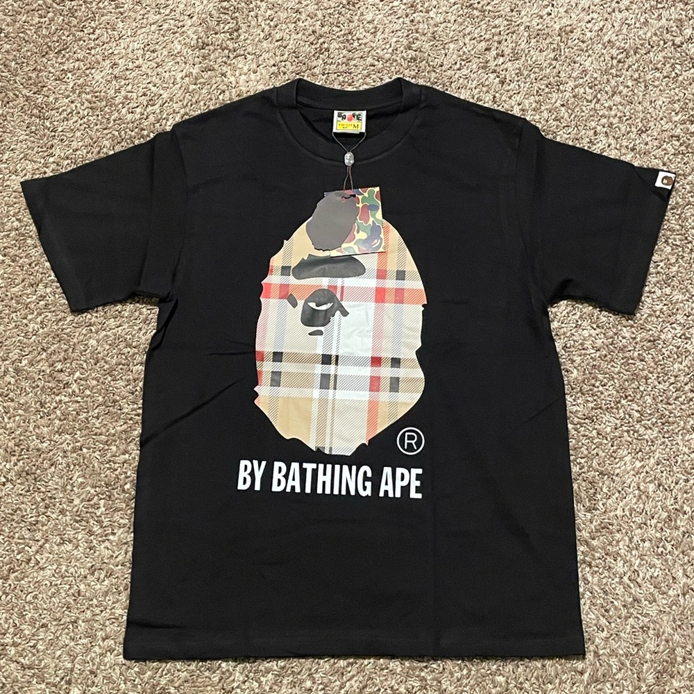 Bape X Burberry Collab Tee Sizes Medium and Large